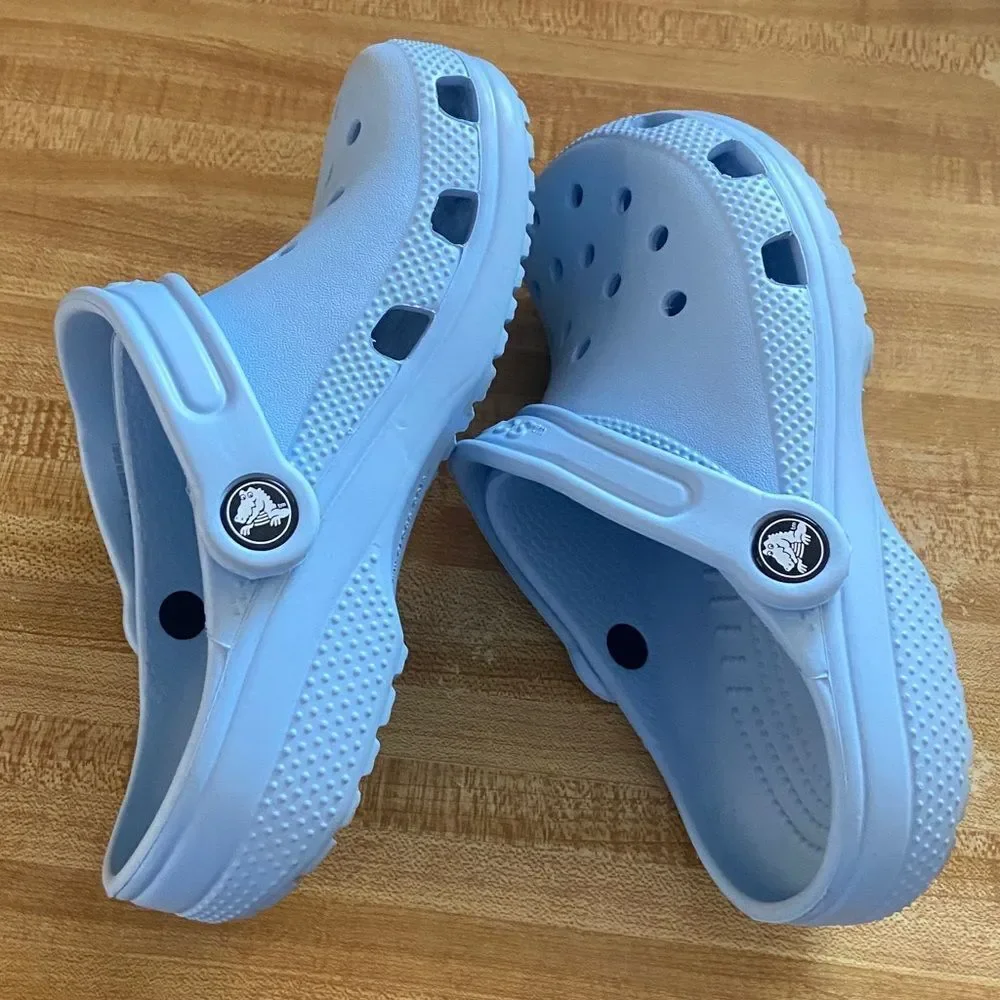 CROCS Kids Light Blue Sandals Size J 2
